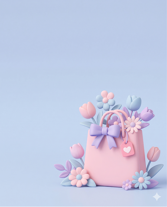 봄맞이 이벤트 배경 AI 시안 B 자리