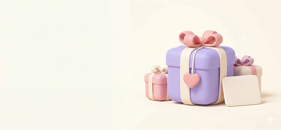 선물하기 배경 AI 생성 이미지 예시
